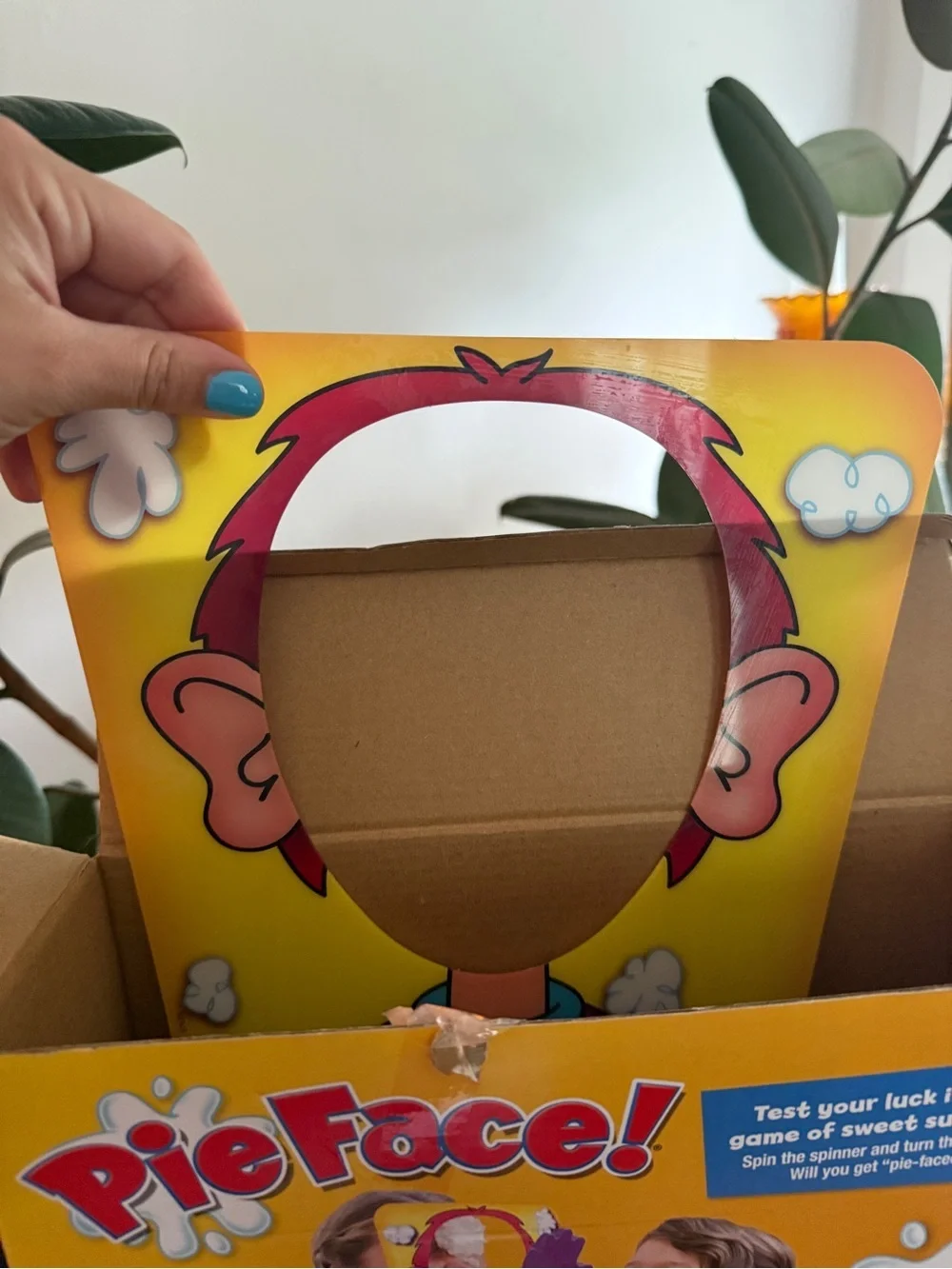 Hasbro Pie Face! Game - Yellow and Purple Box